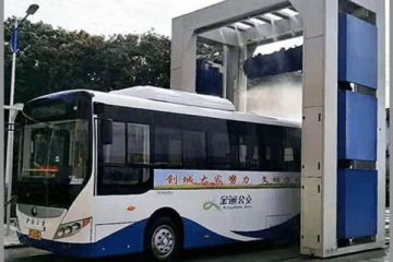 公交自動(dòng)洗車(chē)機(jī)-3分鐘清洗一輛[隆茂鑫晟]